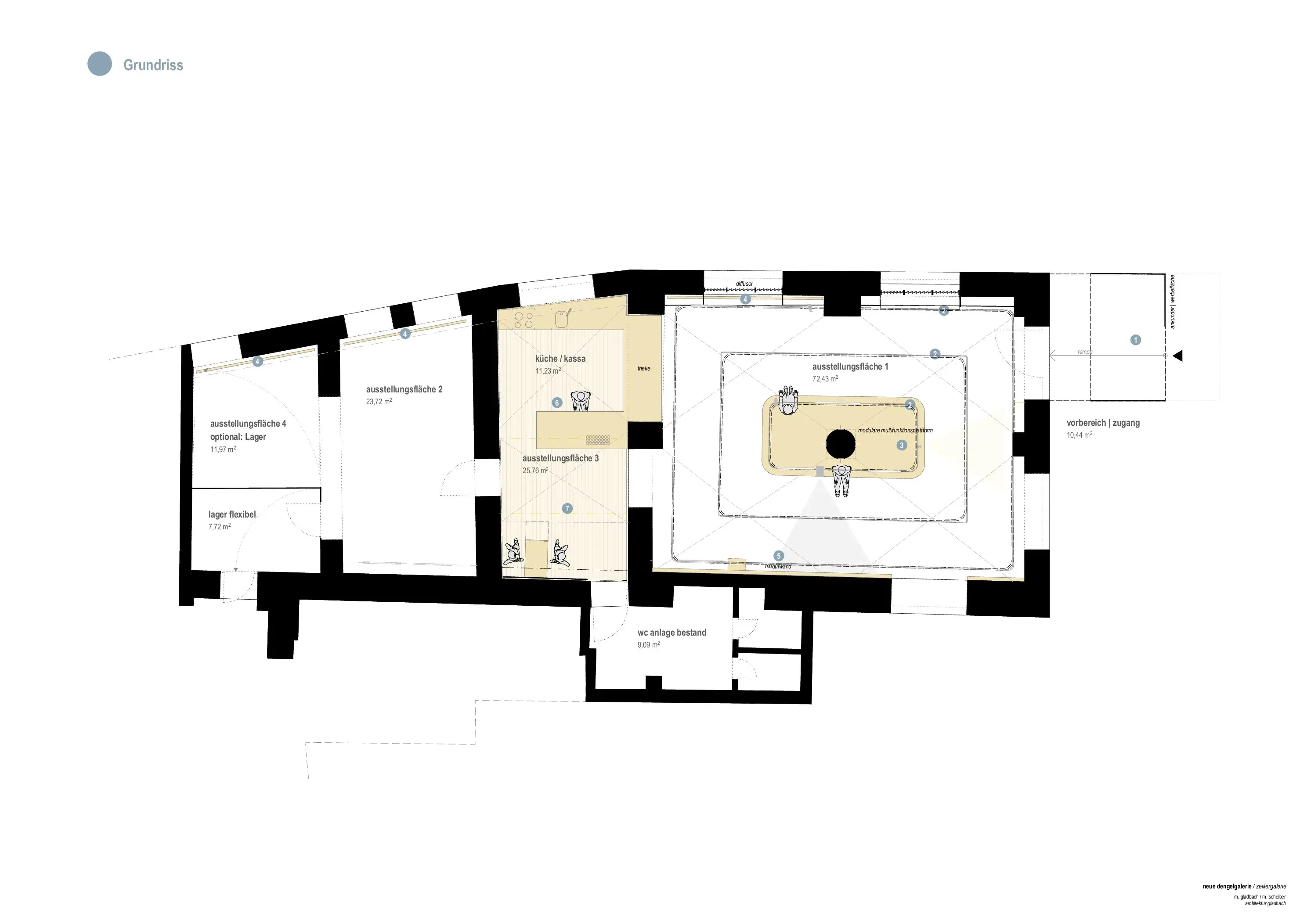 Grundriss der Galerie