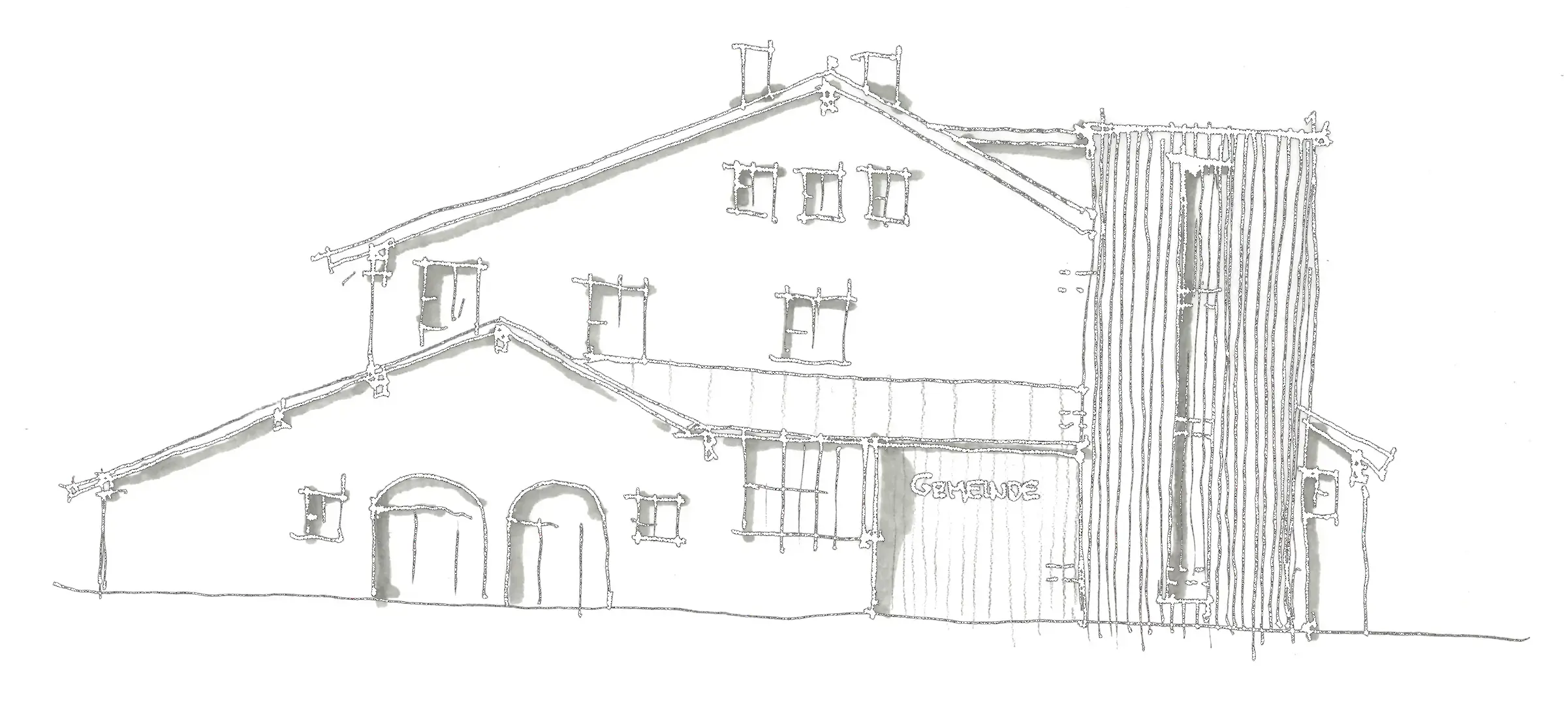 Konzeptskizze Gemeindehaus – Überarbeitete Ansicht